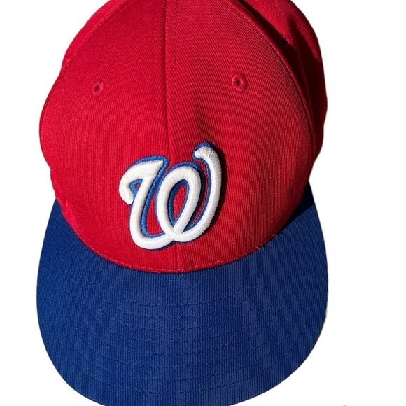 Washington Nationals Hat Cap Blue Red RichardsonSize Small / Medium Stretch band - Picture 1 of 7